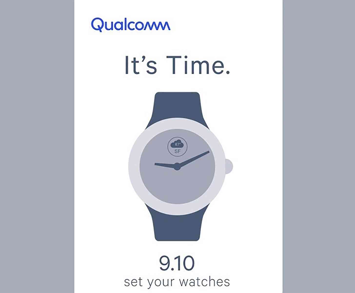 Qualcomm smartwatch event teaser