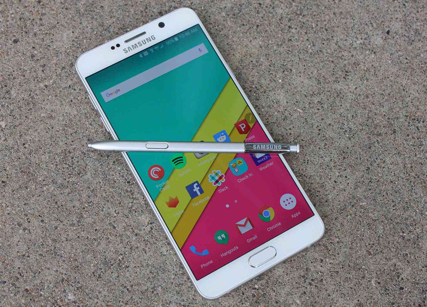 Samsung Galaxy Note 5 front S Pen