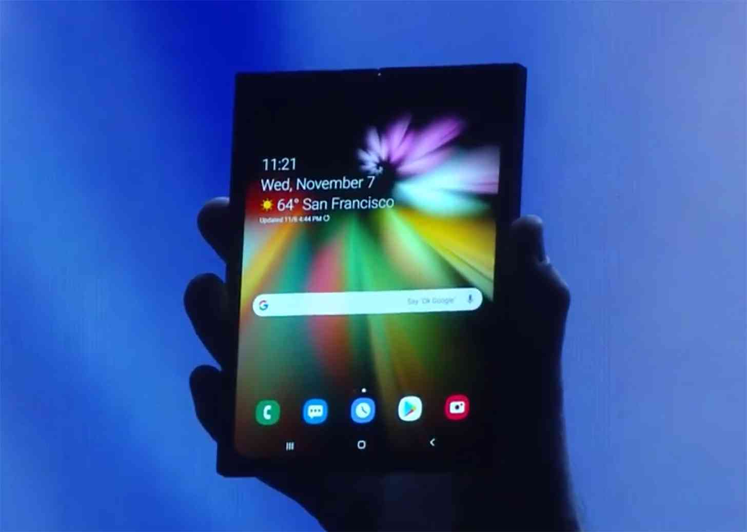 Samsung Galaxy F foldable phone