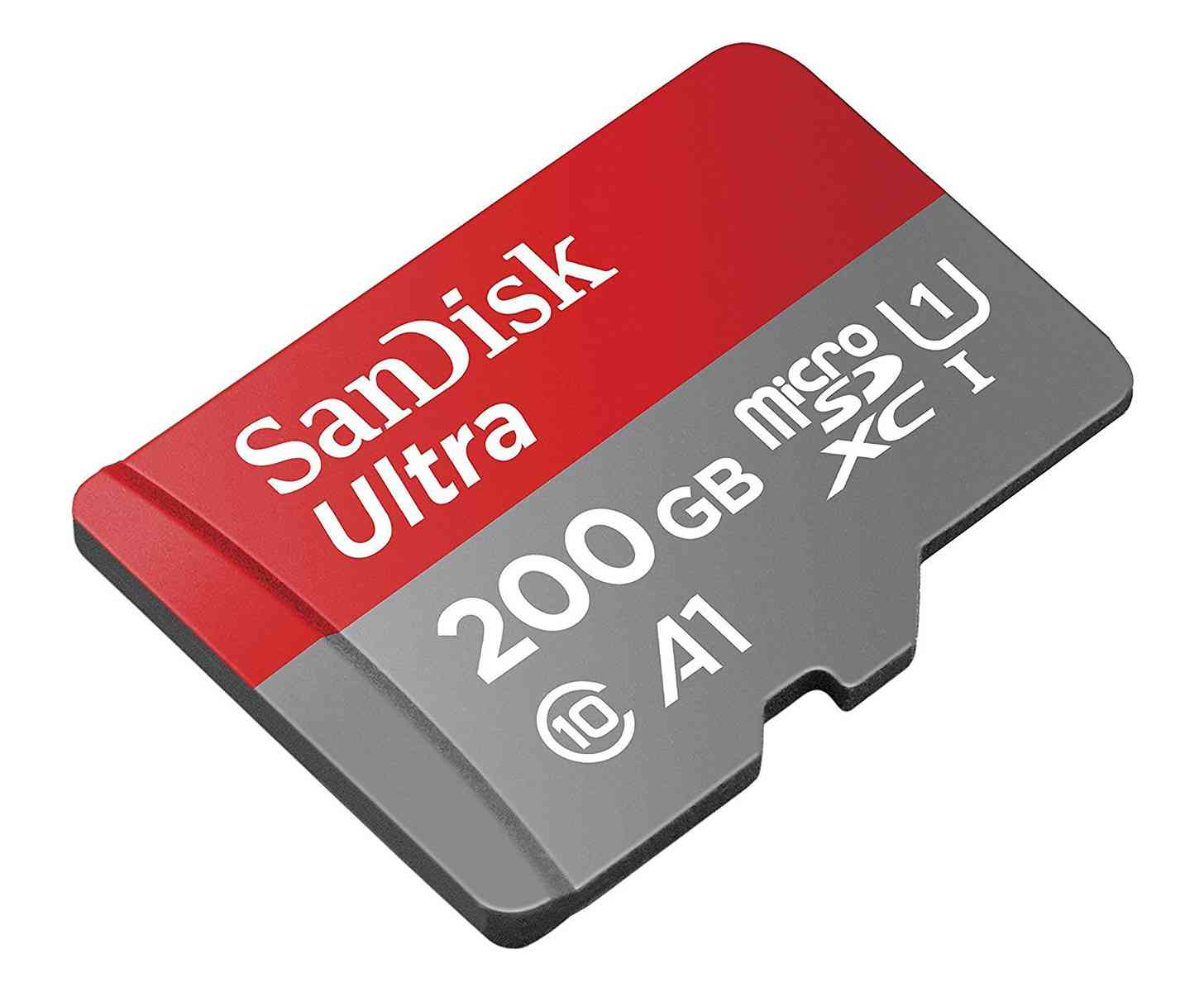 SanDisk 200GB microSD card large angle