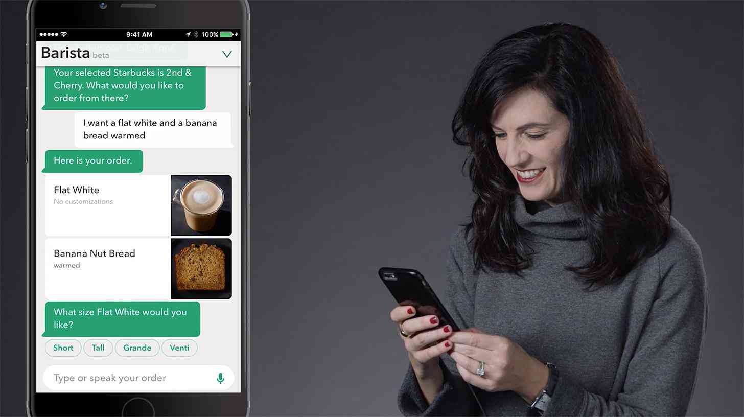 Starbucks My Barista voice ordering iPhone official