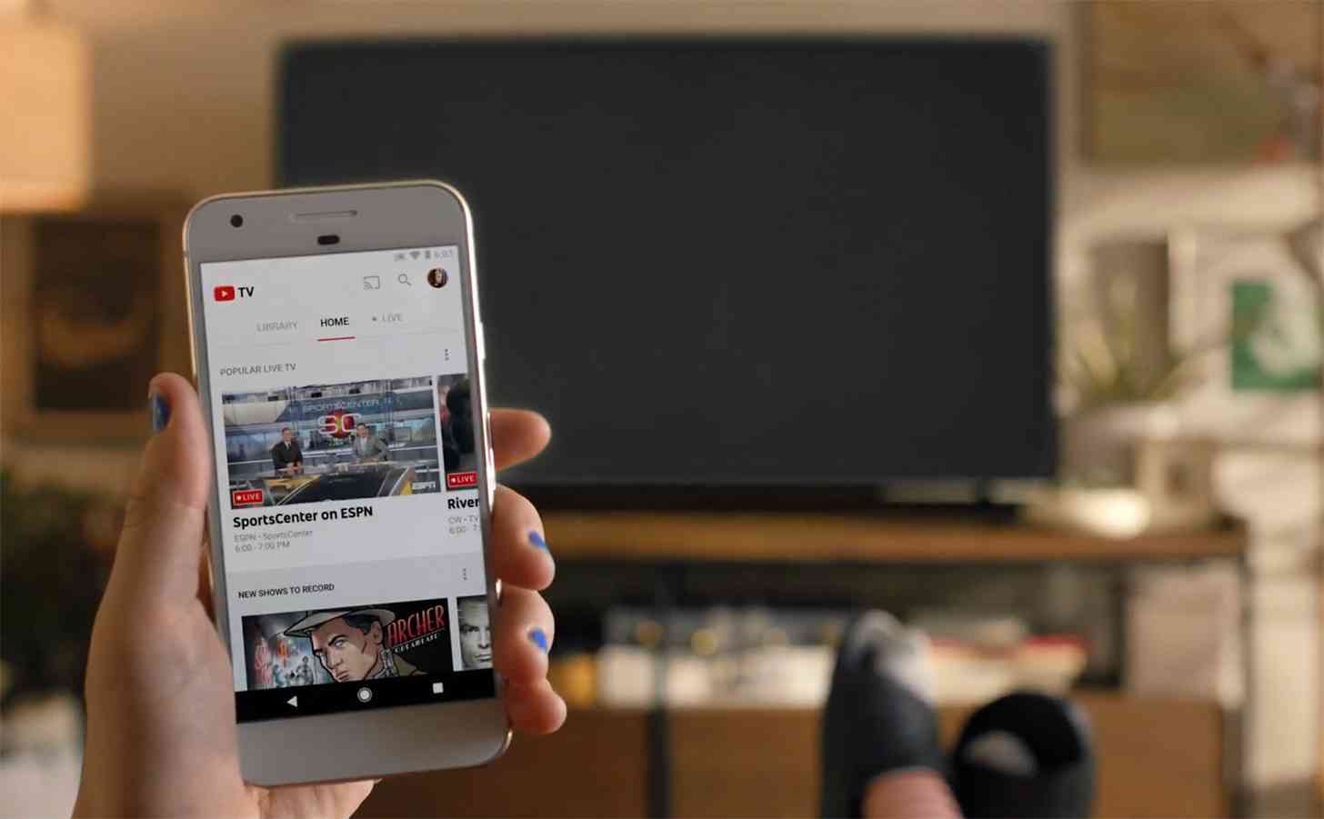 YouTube TV Google Pixel