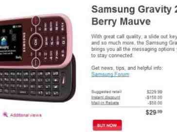 T-Mobile launches the Samsung Gravity 2