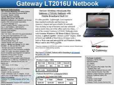 Verizon Wireless launching second netbook on October 4th?