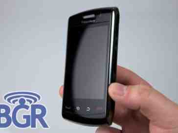 Verizon Wireless CEO Lowell McAdam shows off BlackBerry Storm 2