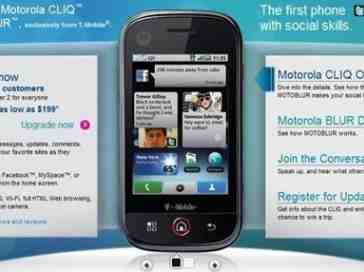Moto CLIQ pre-sale starts today (for Tmo customers)