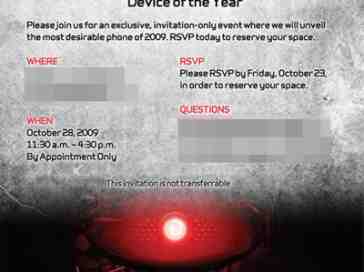 Invitations begin to trickle out for an October 28th Droid event