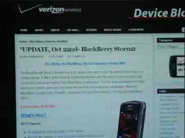 BlackBerry Storm 2 launch rumors continue - October 28th the new date?