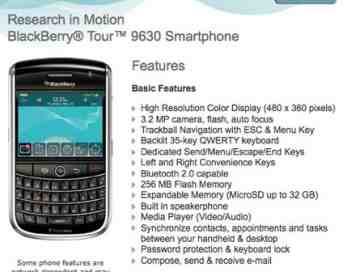 US Cellular launches BlackBerry Tour 9630