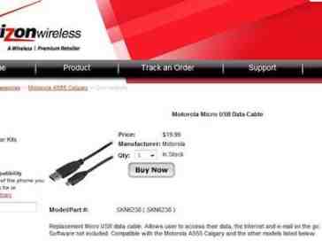 Motorola Calgary accessories surface on Verizon website