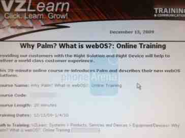 Verizon begins internal training for webOS