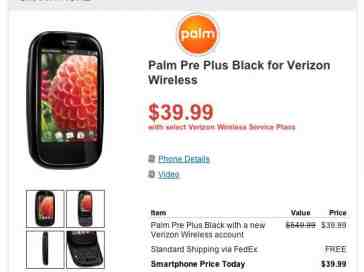 Retailers slash prices on Palm Pre/Pixi Plus