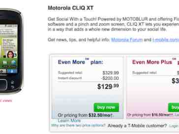Motorola CLIQ XT lands on T-Mobile