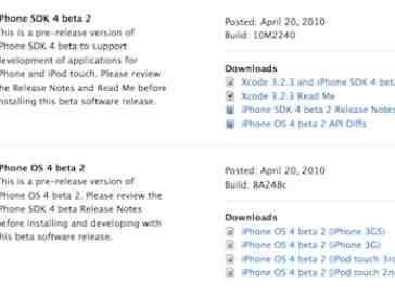 iPhone OS 4 beta 2 now available
