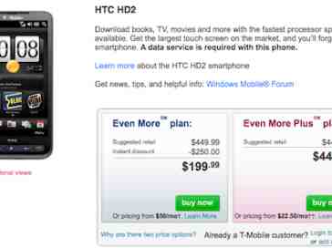 HTC HD2 back in stock at T-Mobile (for at least five minutes)