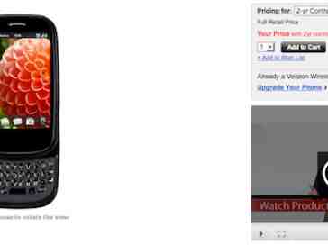 Verizon Palm Pre Plus drops to $30 with two-year agreement