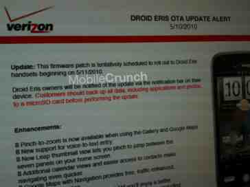 Rumor: HTC Droid Eris getting Android 2.1 tomorrow?