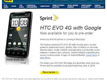 Best Buy accepting pre-orders for HTC EVO 4G