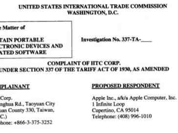 Five patents in HTC countersuit of Apple revealed