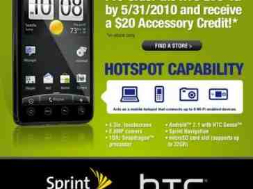 HTC EVO 4G available for pre-order at The Shack