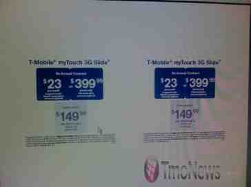 Rumor: MyTouch 3G Slide pricing and release date revealed