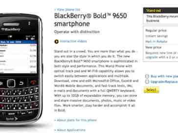 Sprint launches BlackBerry Bold 9650 a week early