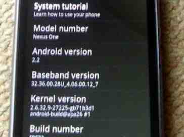Rumor: New Android 2.2 build rolling out to Nexus One