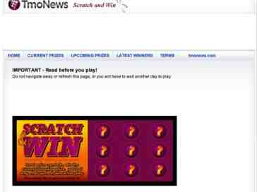 TmoNews Scratch and win game