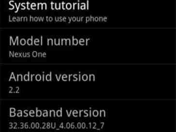 Google rolling out Android 2.2 build FRF91 OTA to Nexus Ones
