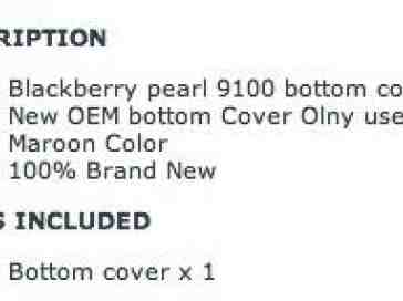BlackBerry Pearl 3G gets AT&T branded bottom cover, coming soon?