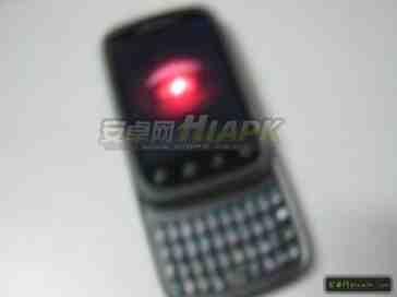 Motorola Android device with portrait QWERTY slider leaks