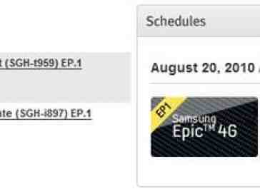 Rumor: Samsung Epic 4G launching August 20th