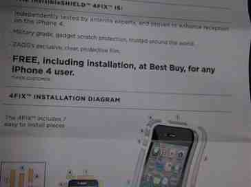 Rumor: Best Buy giving out free invisibleSHIELD strips to iPhone 4 owners