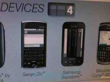 Sanyo Zio and Samsung Transform coming to Sprint by October 10th
