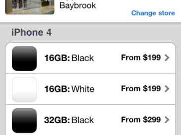 White iPhone 4 sneaks into Apple's 'Store' app
