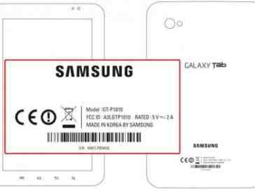 Samsung Galaxy Tab passes the FCC in a WiFi-only flavor