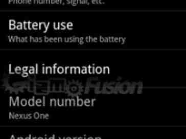 Android 2.3 About Phone screenshot leaks to the masses?