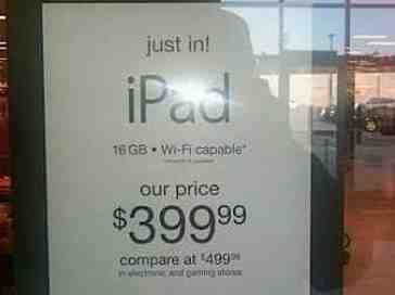 iPad for $399 at some TJ Maxx locations