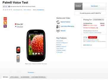 Mysterious Palm Voice appears on Verizon test site with LTE in tow