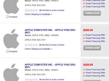 Mysterious iPad SKUs appear on Best Buy's website