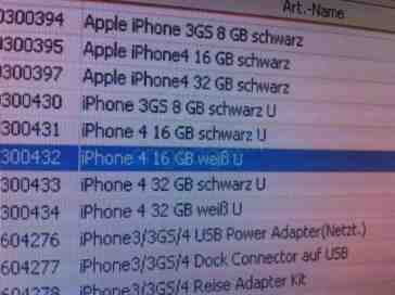White iPhone 4 appears in Vodafone Germany inventory