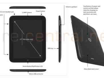 HP/Palm Topaz tablet leaks again, this time with spec sheet in tow [UPDATED]