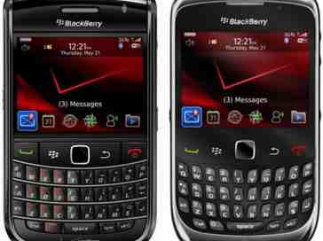 Verizon Bold 9650, Curve 3G getting BlackBerry 6 OS update today