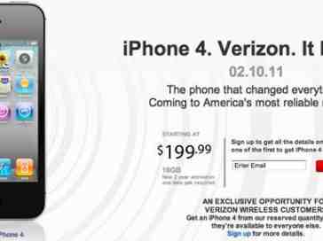 Verizon iPhone 4 general pre-order and launch details official [UPDATED]