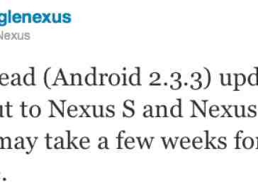 Nexus One, Nexus S begin receiving Android 2.3.3 over the air