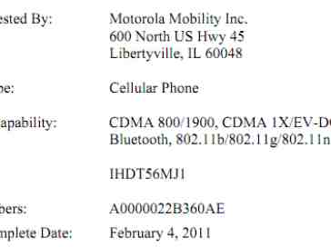 Motorola DROID X2 spotted in the FCC?