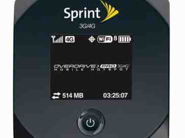 Sprint Overdrive Pro 3G/4G Mobile Hotspot set to launch on March 20th
