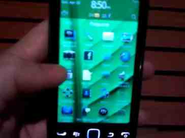 BlackBerry Touch 9860 gets examined on video