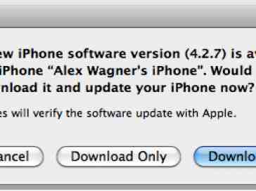 Apple releases iOS 4.3.2, updates CDMA iPhone to iOS 4.2.7