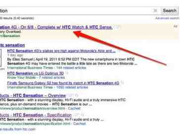HTC Sensation 4G release date leaked by Google ad?